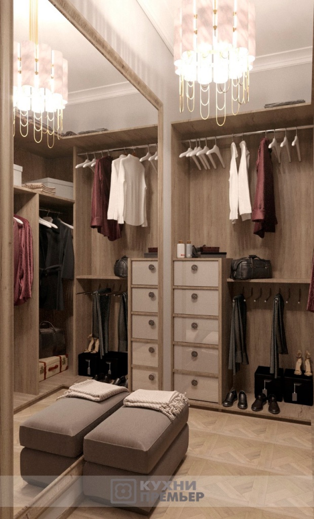 современный дизайн гардеробной в квартире картинка
